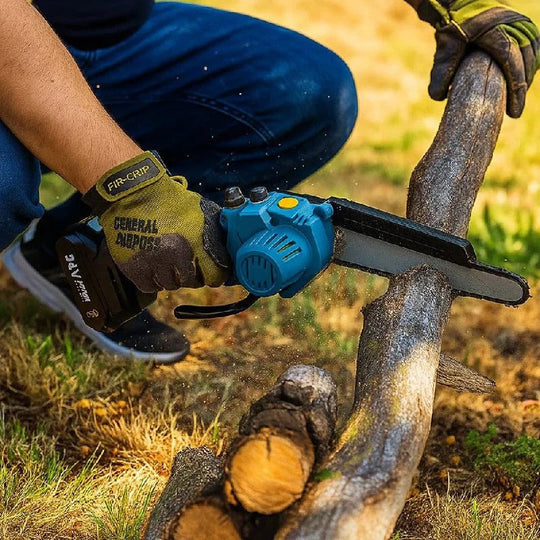 Portable Electric Chainsaw with Fast Precision Cutting for Outdoor Use