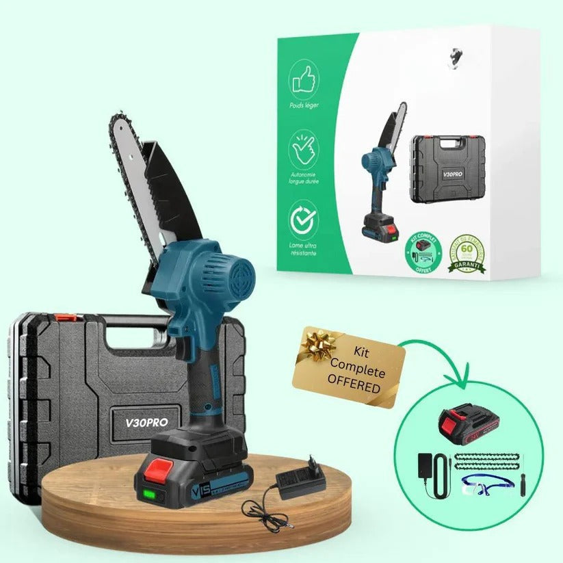 Portable Electric Chainsaw with Fast Precision Cutting for Outdoor Use