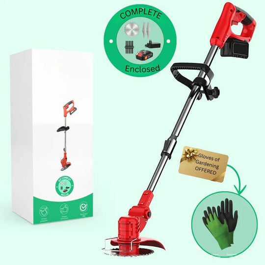 850W Cordless Electric Brush Cutter with 21V Battery for Grass and Branch Clearing