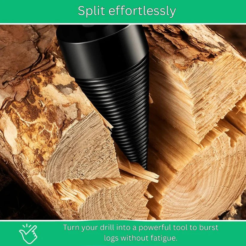 Titanium Cone Wood Splitting Drill Bit for Electric and Cordless Drills