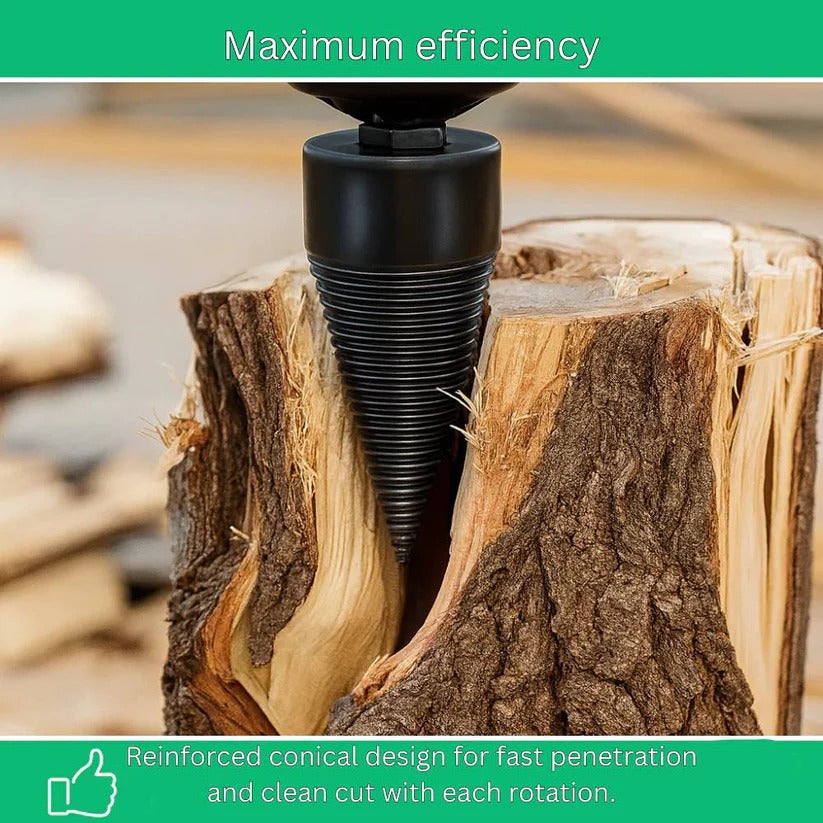 Titanium Cone Wood Splitting Drill Bit for Electric and Cordless Drills