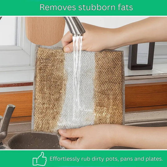 Stainless Steel Reusable Cleaning Cloths for Scratch-Free Surface Scrubbing