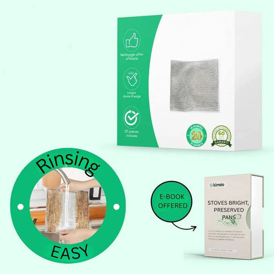Stainless Steel Reusable Cleaning Cloths for Scratch-Free Surface Scrubbing