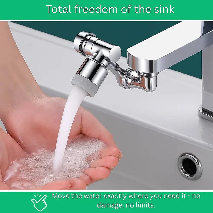 1440 Degree Rotating Faucet Aerator with Built-In Water Saving Filter