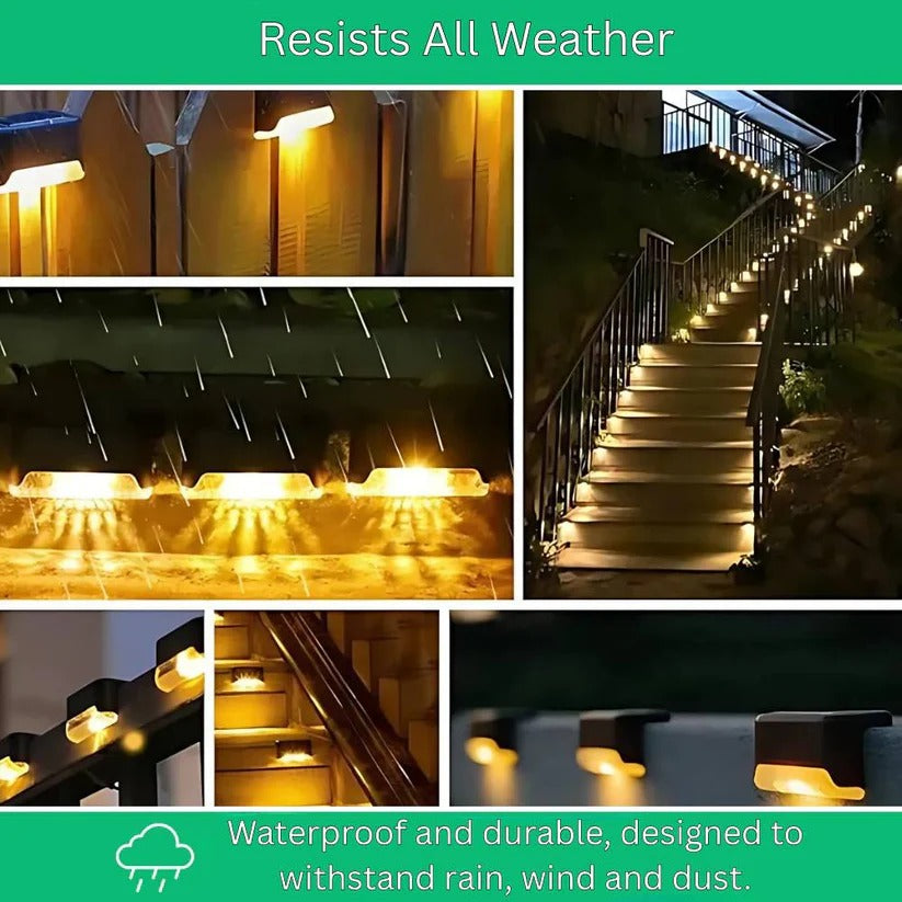 Waterproof Solar Powered LED Outdoor Lights with Automatic Dusk to Dawn Sensor