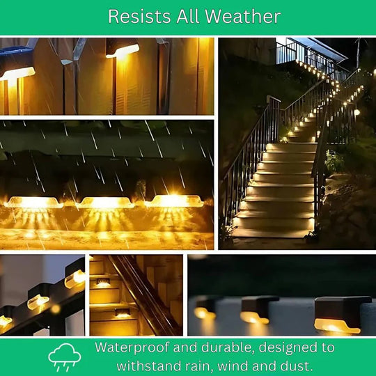 Waterproof Solar Powered LED Outdoor Lights with Automatic Dusk to Dawn Sensor