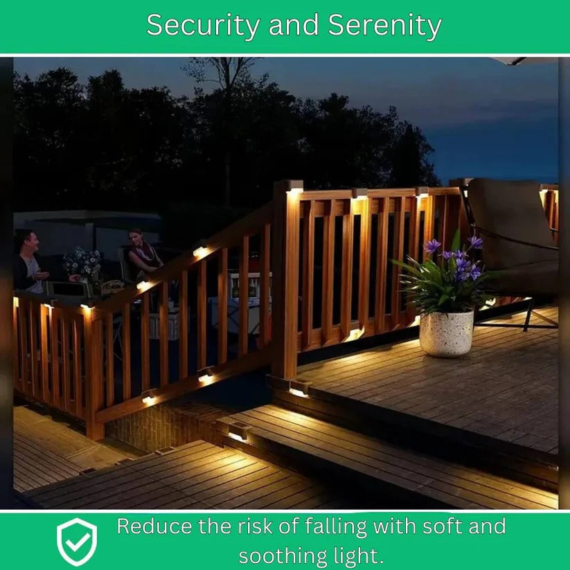 Waterproof Solar Powered LED Outdoor Lights with Automatic Dusk to Dawn Sensor