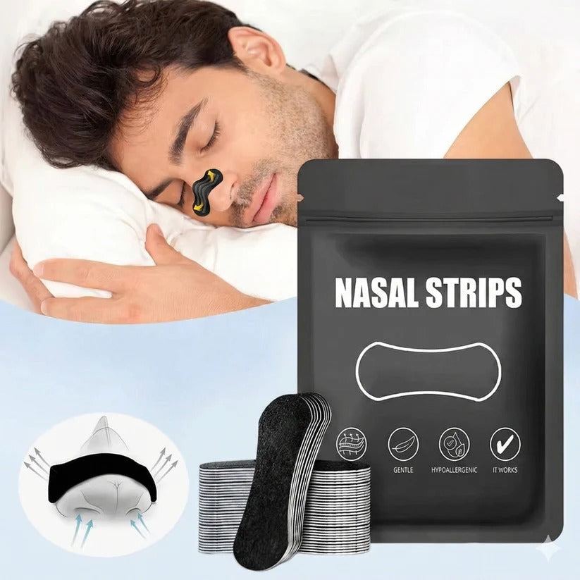 Triple Layer Nasal Strips for Nighttime Breathing Support