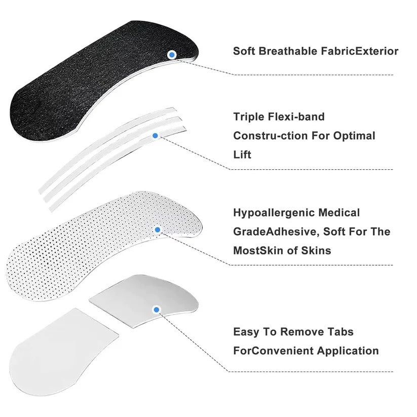 Triple Layer Nasal Strips for Nighttime Breathing Support