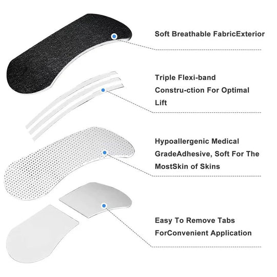 Triple Layer Nasal Strips for Nighttime Breathing Support