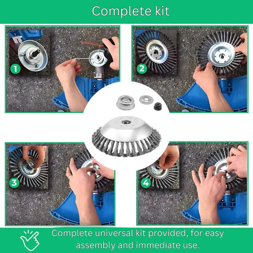 Hardened Steel Weed Trimmer Cutting Head for Clean and Precise Lawn Edging