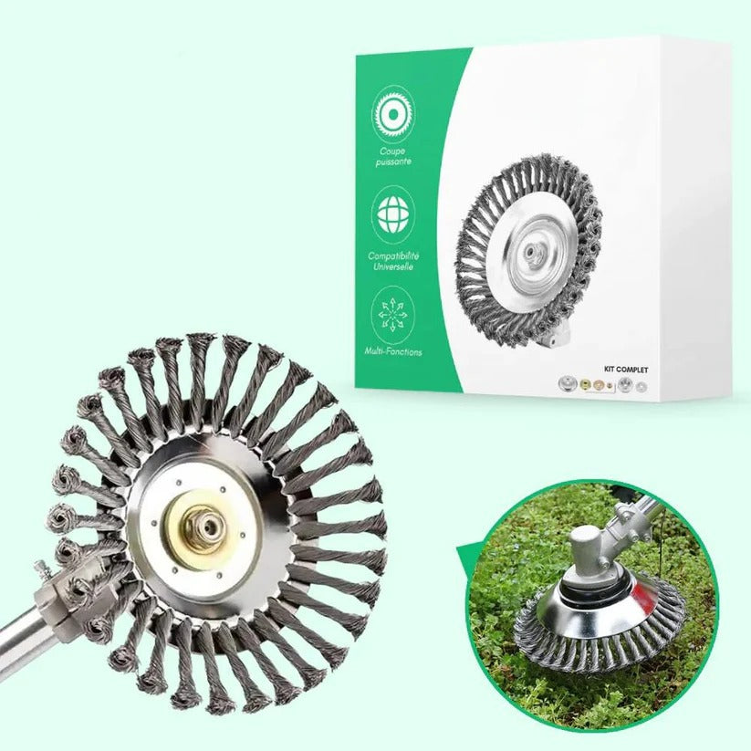 Hardened Steel Weed Trimmer Cutting Head for Clean and Precise Lawn Edging