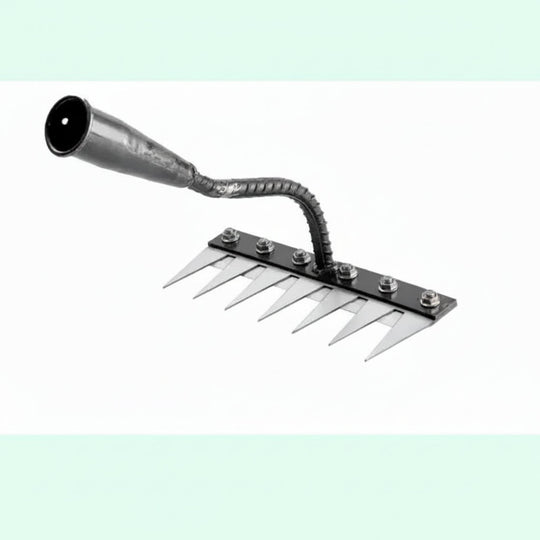 Steel Garden Rake for Weed Removal and Soil Maintenance