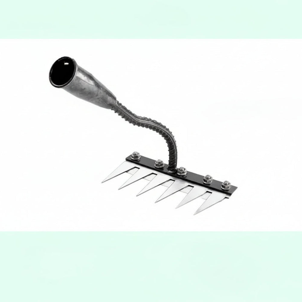 Steel Garden Rake for Weed Removal and Soil Maintenance