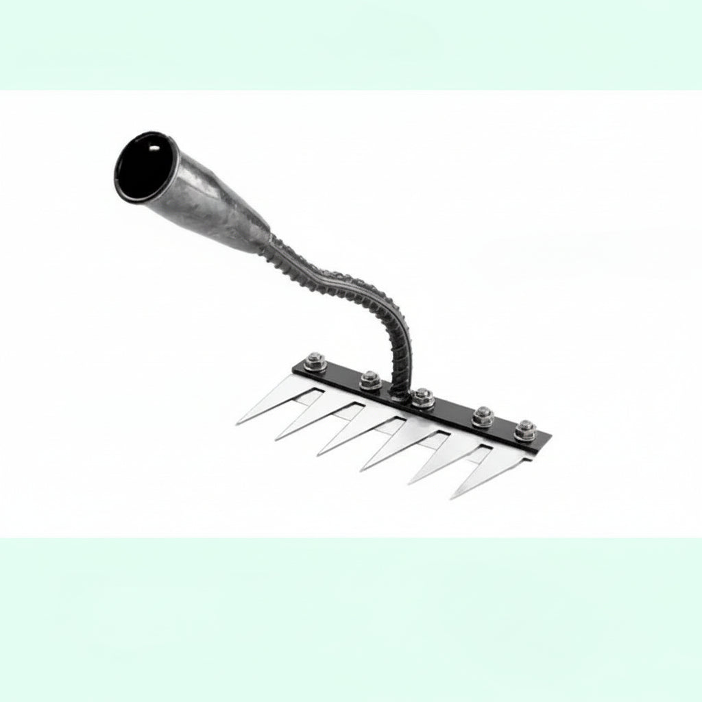 Steel Garden Rake for Weed Removal and Soil Maintenance