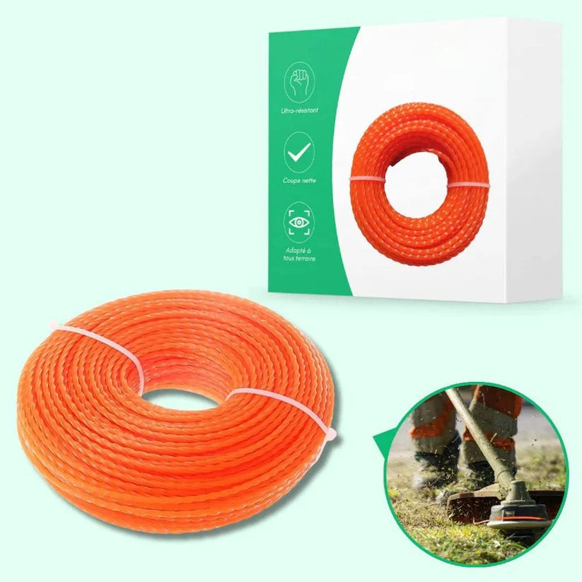 Twisted Nylon Trimmer Line for Garden and Lawn Maintenance