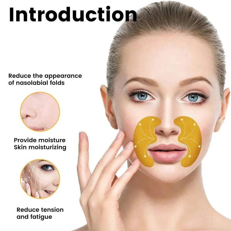 Moisturising Face Patches for Smile Lines and Forehead, 10 Pack