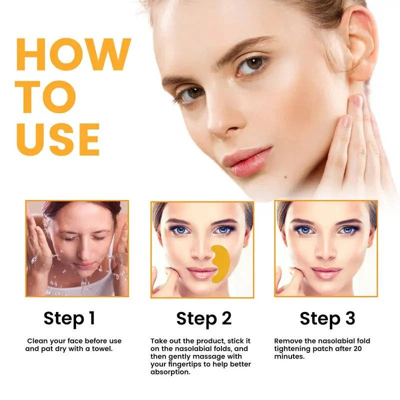 Moisturising Face Patches for Smile Lines and Forehead, 10 Pack
