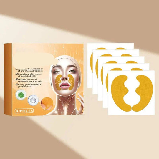 Moisturising Face Patches for Smile Lines and Forehead, 10 Pack