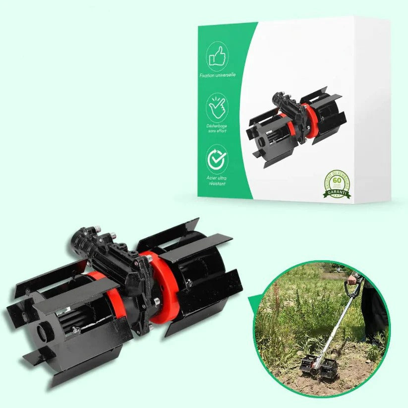 Rolling Weeding Wheel Tool for Garden Weed Removal and Maintenance