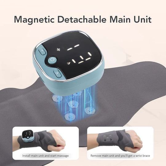 Heated Electric Hand Massage Device with 5 Function Modes and Adjustable Intensity
