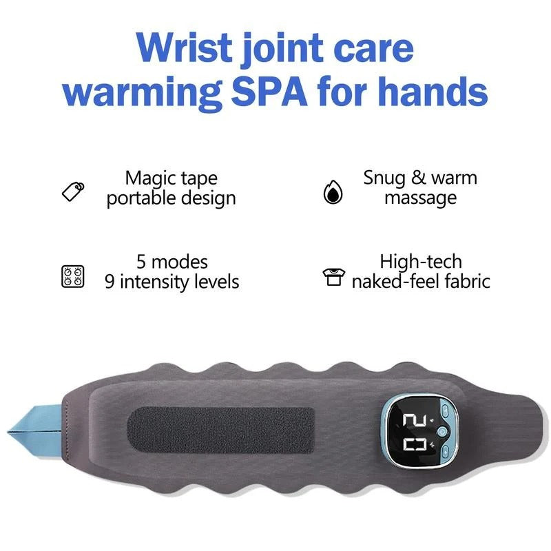 Heated Electric Hand Massage Device with 5 Function Modes and Adjustable Intensity