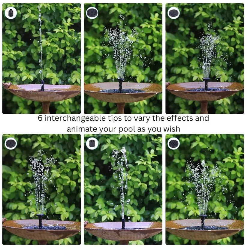 Solar Powered Mini Water Fountain for Garden and Outdoor Decoration