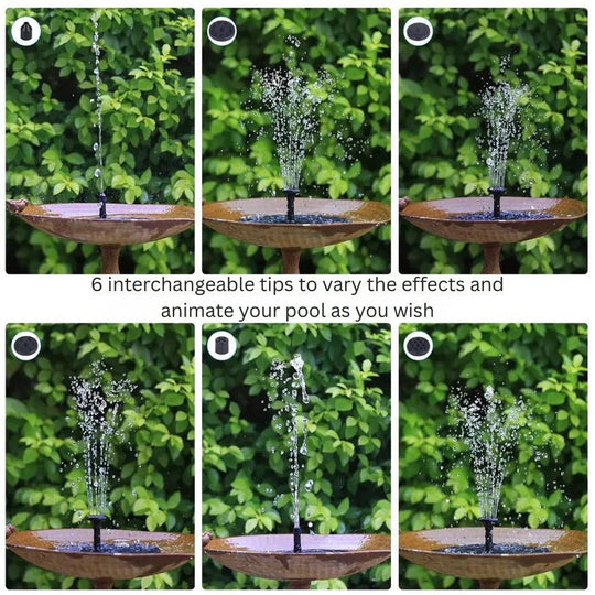Solar Powered Mini Water Fountain for Garden and Outdoor Decoration