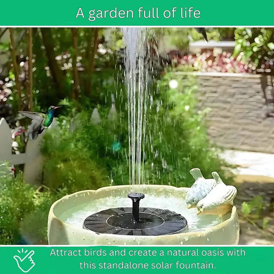 Solar Powered Mini Water Fountain for Garden and Outdoor Decoration