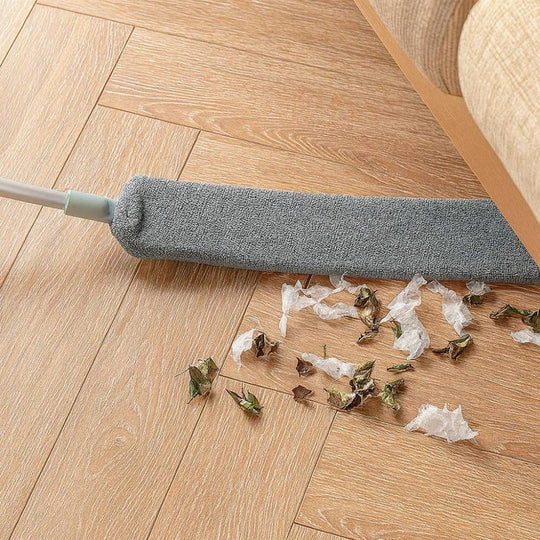 Adjustable Long Reach Flat Duster for High Surfaces and Tight Spaces
