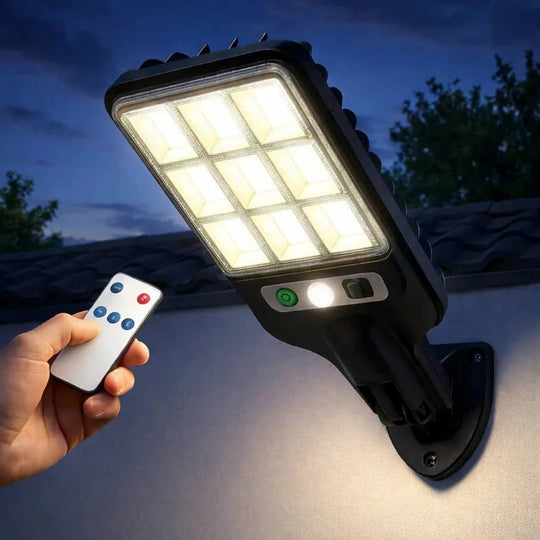 Outdoor Solar Wall Light with Built-In Motion Sensor for Illumination