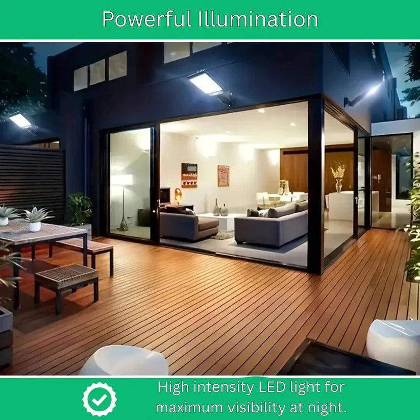 Outdoor Solar Wall Light with Built-In Motion Sensor for Illumination