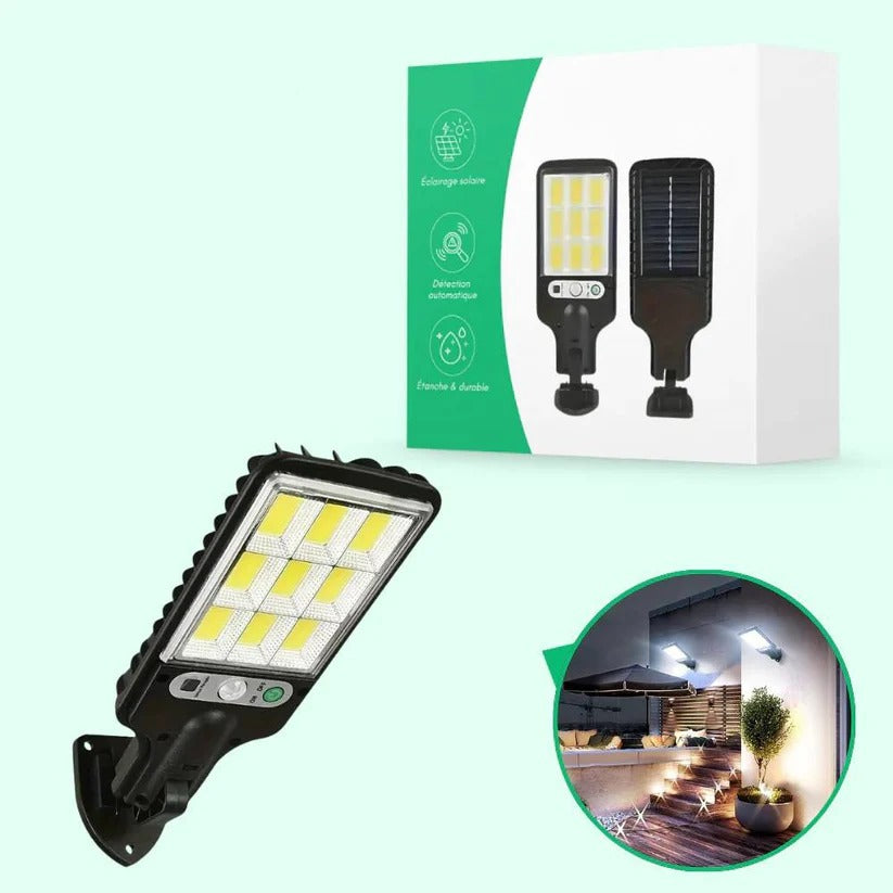 Outdoor Solar Wall Light with Built-In Motion Sensor for Illumination
