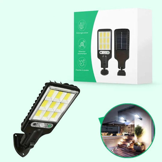Outdoor Solar Wall Light with Built-In Motion Sensor for Illumination