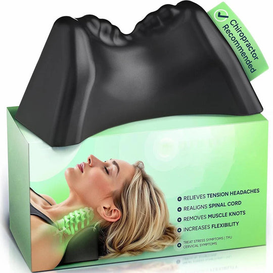 Contoured Memory Foam Cervical Neck Pillow with Removable Washable Cover
