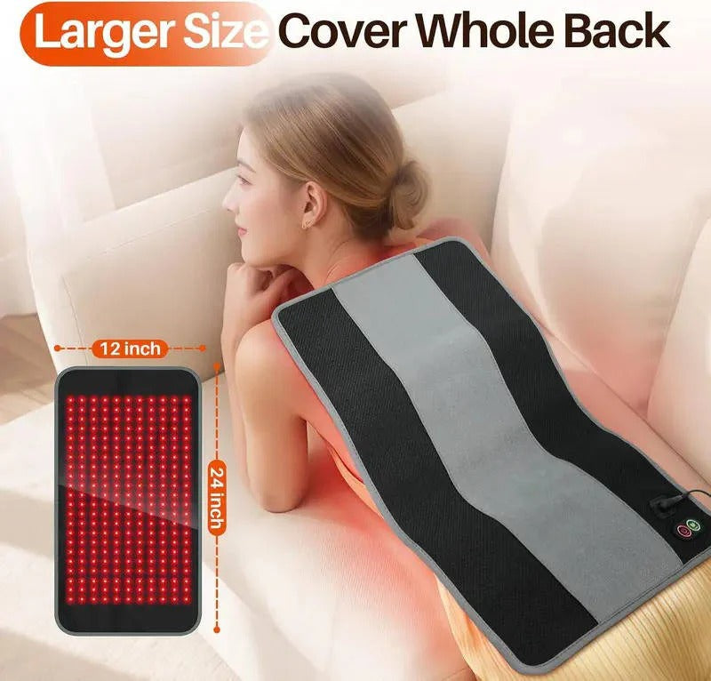 Dual Wavelength Infrared Red Light Therapy Wrap Pad with 660nm and 850nm LED