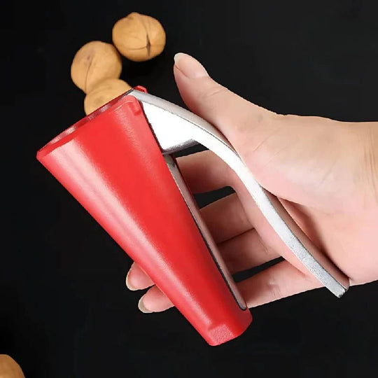 Zinc Alloy Lever Nutcracker for Walnuts, Almonds, and Hazelnuts with Easy Grip Handle