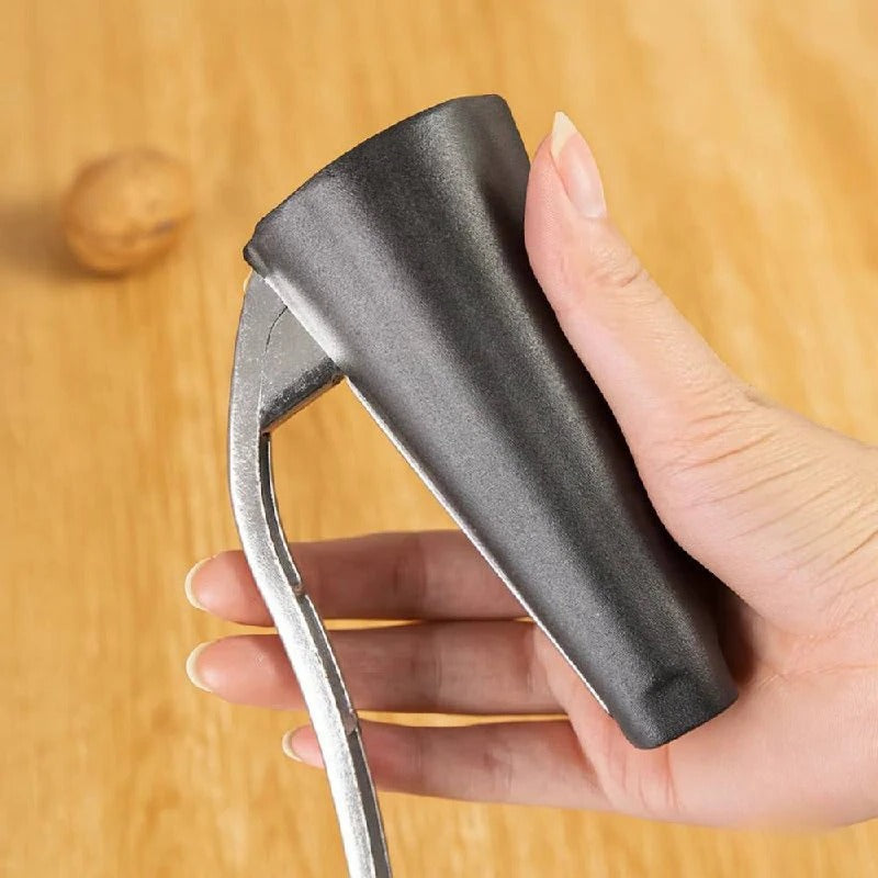 Zinc Alloy Lever Nutcracker for Walnuts, Almonds, and Hazelnuts with Easy Grip Handle