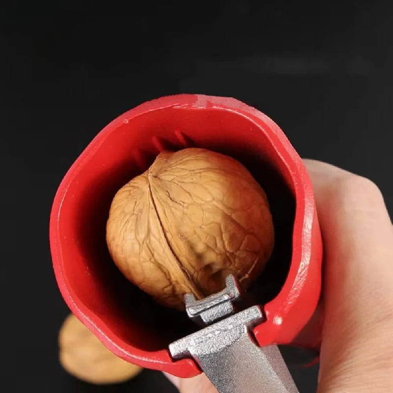 Zinc Alloy Lever Nutcracker for Walnuts, Almonds, and Hazelnuts with Easy Grip Handle