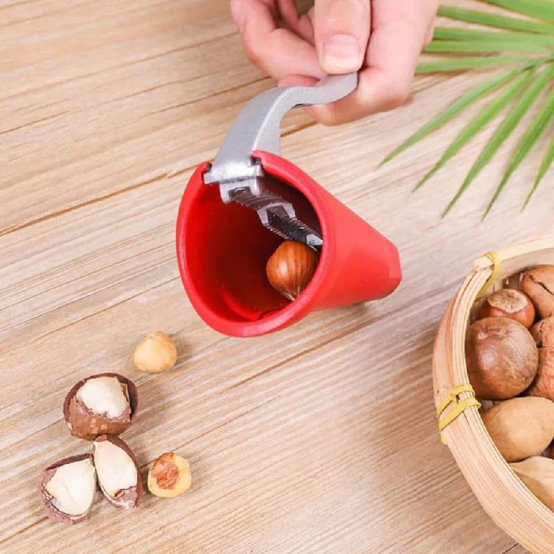 Zinc Alloy Lever Nutcracker for Walnuts, Almonds, and Hazelnuts with Easy Grip Handle