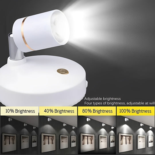 Rechargeable Wireless LED Spotlight with Warm Ambient Glow