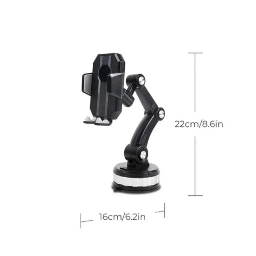 360 Degree Rotating Car Phone Holder with Suction Cup Base