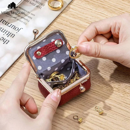 Compact Travel Jewelry Organizer Case with Secure Compartments
