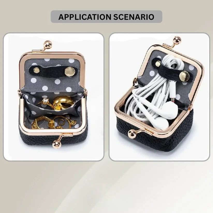 Compact Travel Jewelry Organizer Case with Secure Compartments