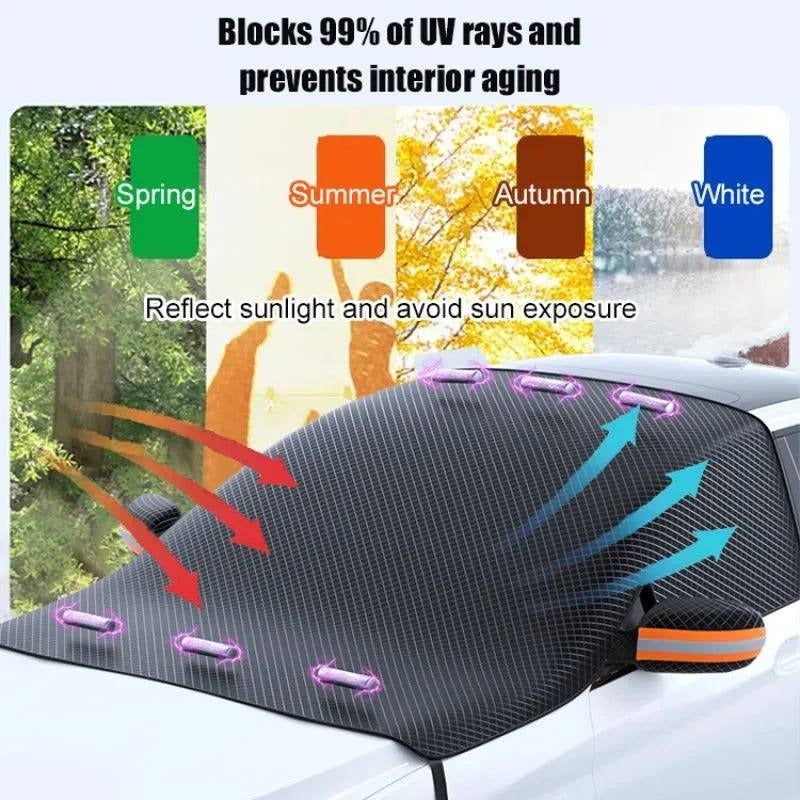 Waterproof Magnetic Car Windshield Cover for Snow and Ice