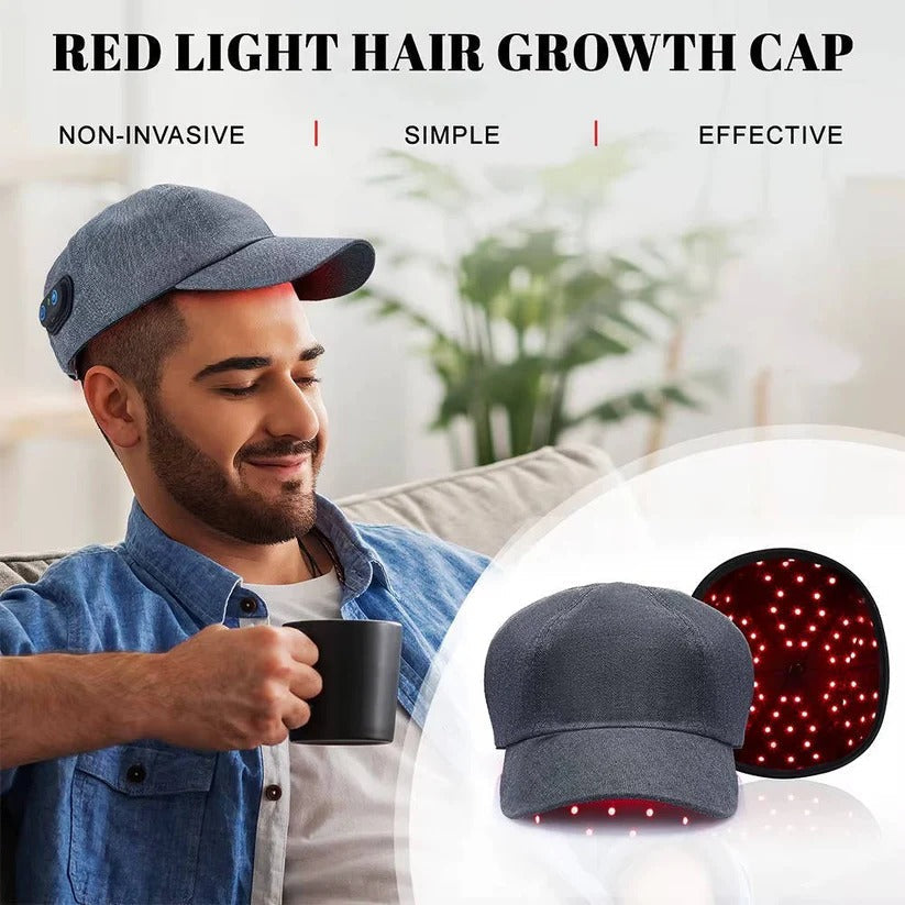 Dual Wavelength LED Scalp Care Cap with 660nm and 850nm LEDs
