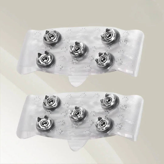 Slip-Resistant Ice Traction Cleats with Steel Spikes for Winter Walking