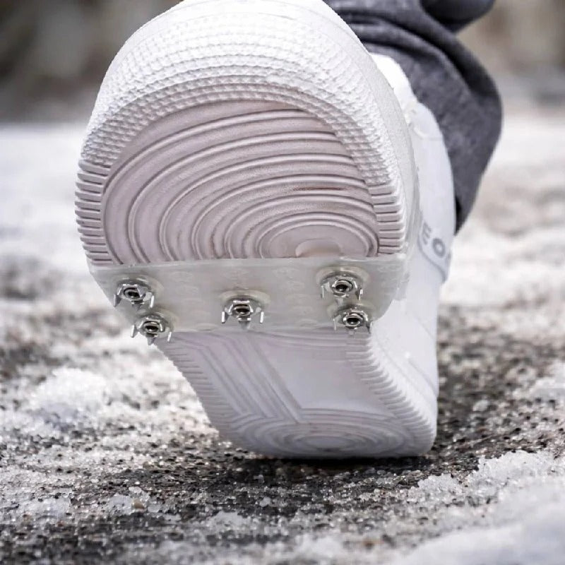 Slip-Resistant Ice Traction Cleats with Steel Spikes for Winter Walking