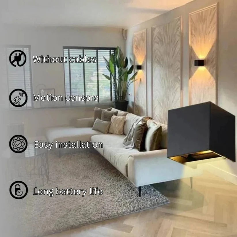 Rechargeable Wireless Wall Sconce with Luxury Ambient Lighting