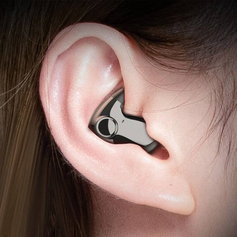 Flat Profile Wireless Earphones with Active Noise Reduction Support